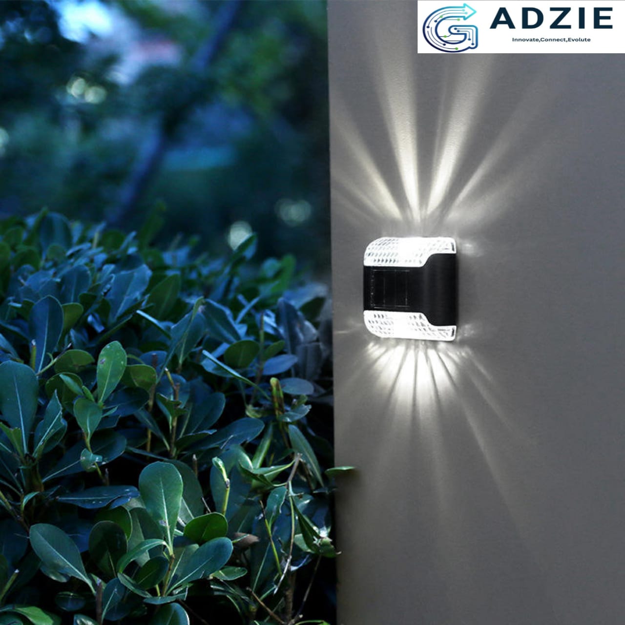 Waterproof High Quality up and Down Backyard Fence Decor Wall Stair Light Deck Solar Outdoor Solar Light