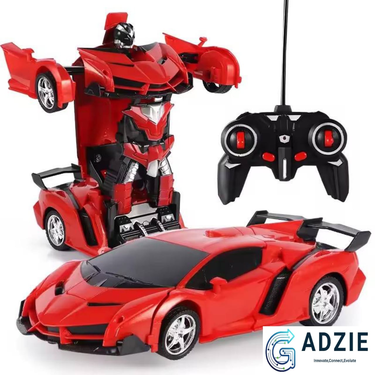Car Robot Model Car Remote Control Toy One-button Deformation Children Gift Toy Remote Control Car